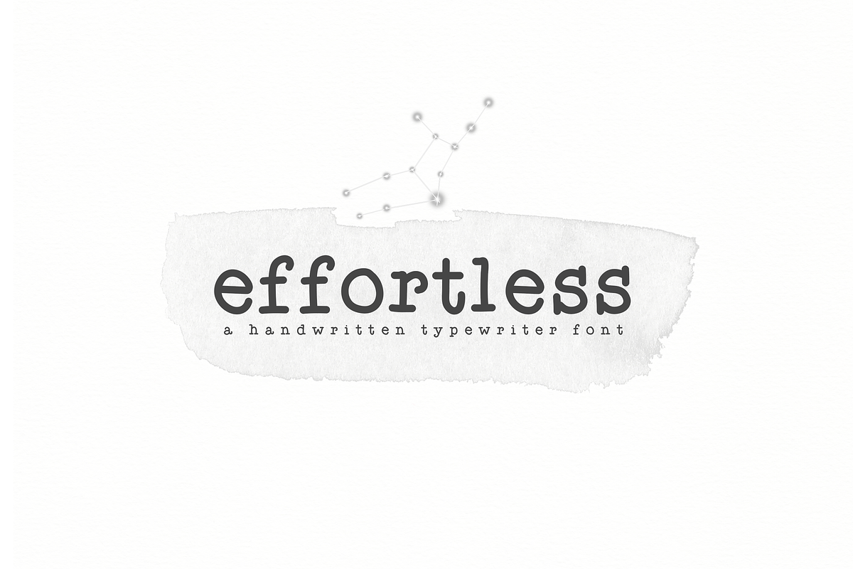 Effortless - Typewriter Font in Typewriter Fonts - product preview 8