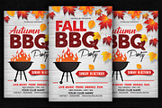 Fall Autumn BBQ Flyer