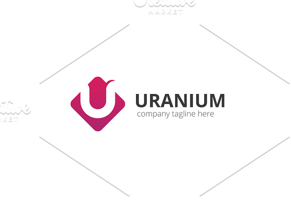 Uranium U Letter Logo in Logo Templates - product preview 1
