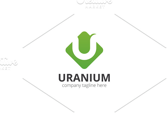 Uranium U Letter Logo in Logo Templates - product preview 2