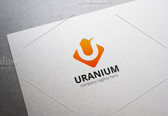 Uranium U Letter Logo in Logo Templates - product preview 3
