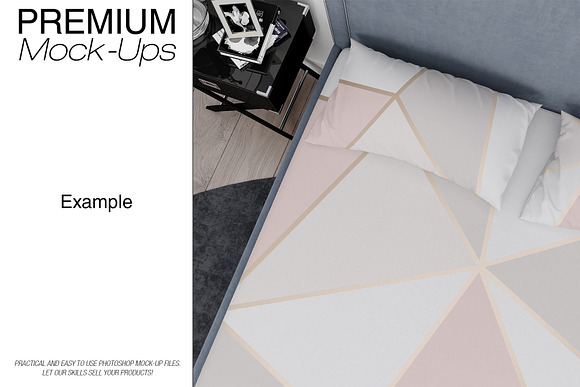 Bedding Set - Duvet Sheet Shams in Product Mockups - product preview 4