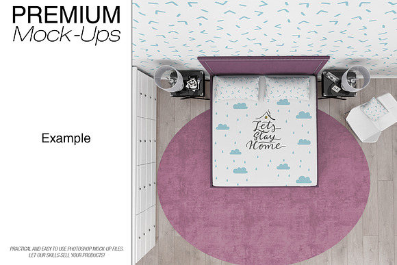 Bedding Set - Duvet Sheet Shams in Product Mockups - product preview 11