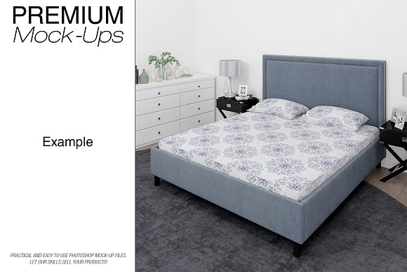 Bedding Set - Duvet Sheet Shams in Product Mockups - product preview 13
