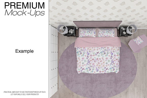 Bedding Set - Duvet Sheet Shams in Product Mockups - product preview 14