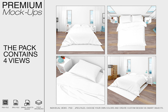 Bedding Set in Product Mockups - product preview 1