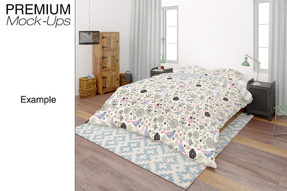 Bedding Set in Product Mockups - product preview 7