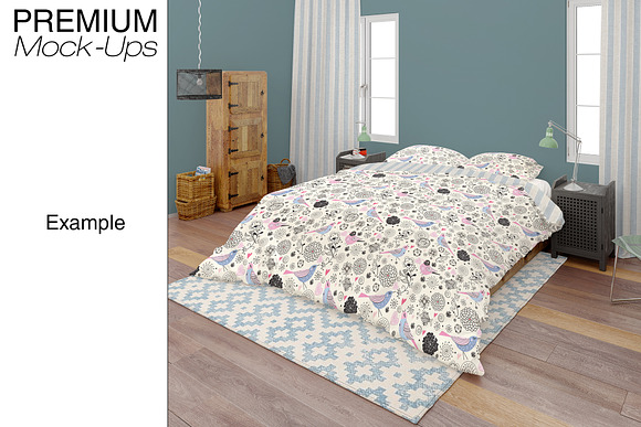 Bedding Set in Product Mockups - product preview 8