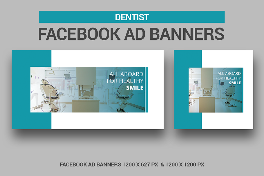Dentist Facebook Ad Banners in Facebook Templates - product preview 8