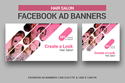 Hairs Salon Facebook Ad Banners
