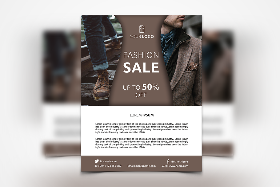 Men's Clothing Flyer in Flyer Templates - product preview 8
