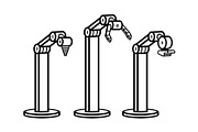 Set of robotic arms