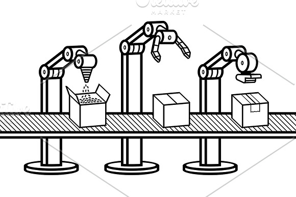 Industrial robot arm in Graphics - product preview 1