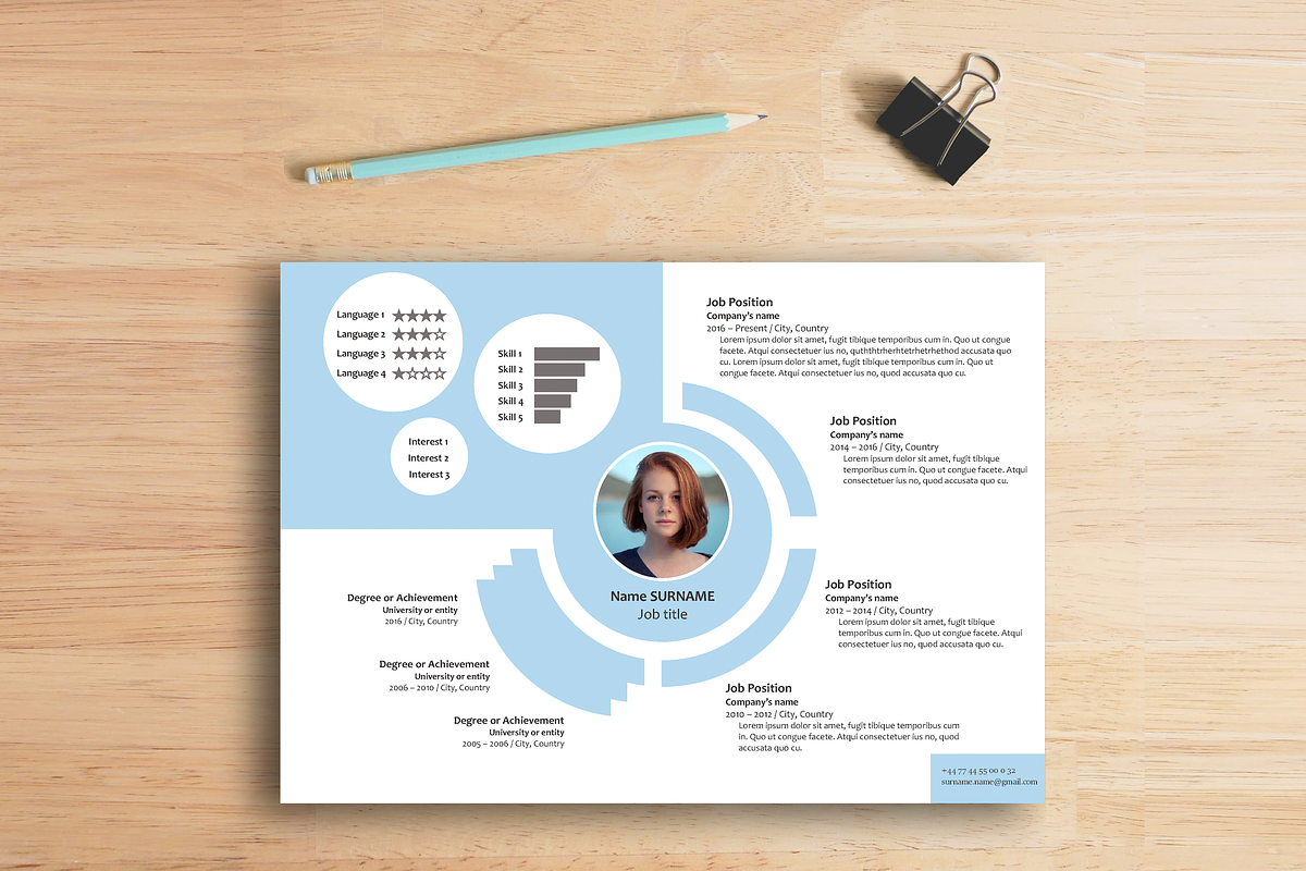 Resume & cover letter (Creative) in Letter Templates - product preview 8