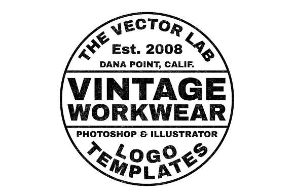 Vintage Workwear Logo Templates in Logo Templates - product preview 5