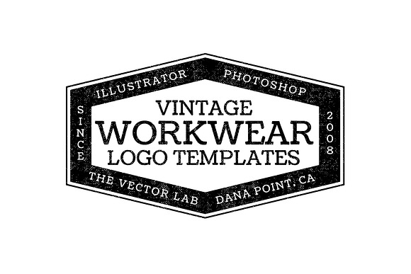 Vintage Workwear Logo Templates in Logo Templates - product preview 9