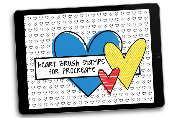 Heart Brush Stamps for Procreate