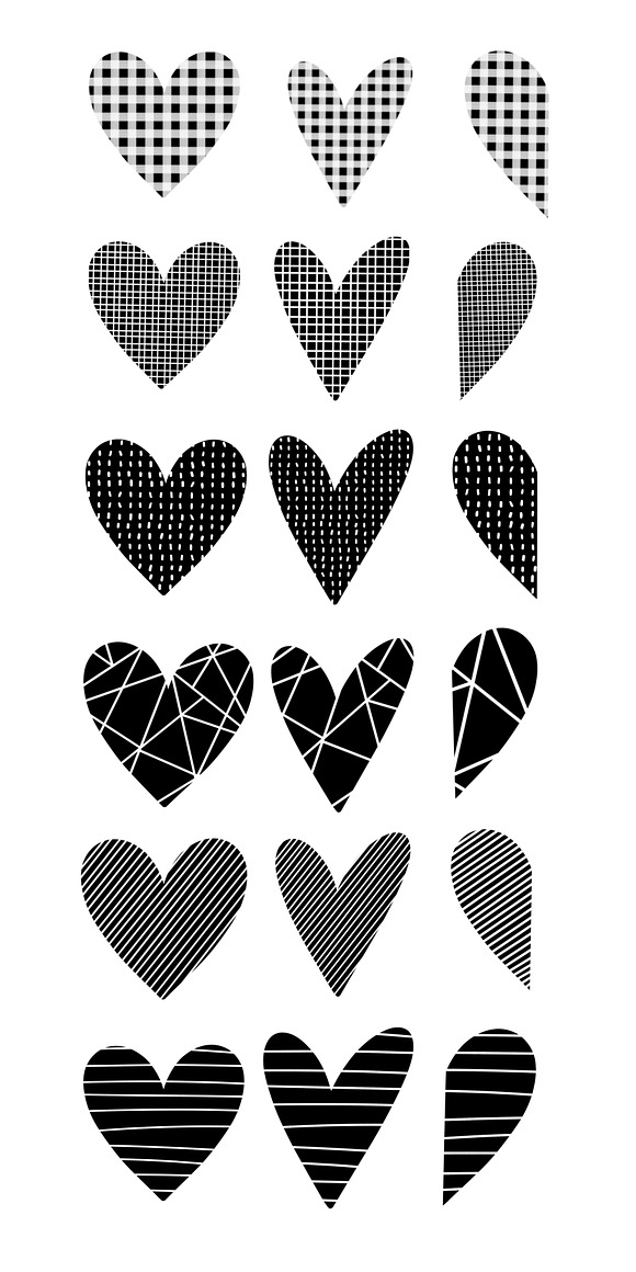 Heart Brush Stamps for Procreate in Photoshop Brushes - product preview 6