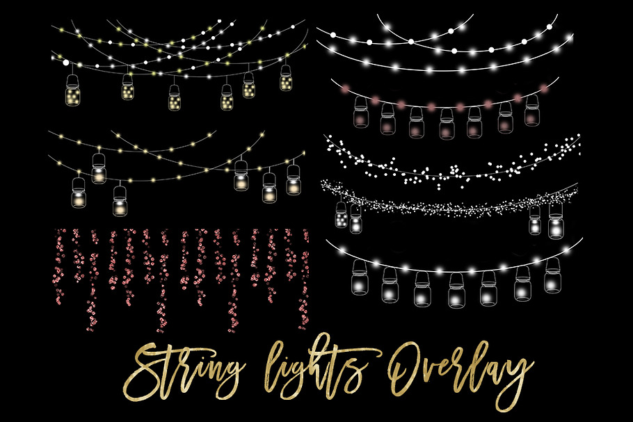 String Lights Clipart in Illustrations - product preview 8