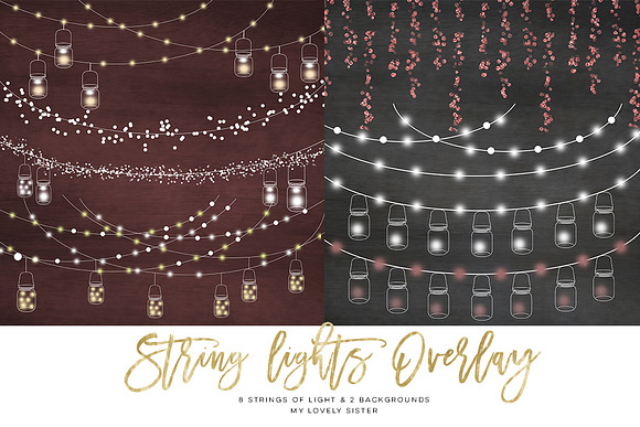 String Lights Clipart in Illustrations - product preview 2
