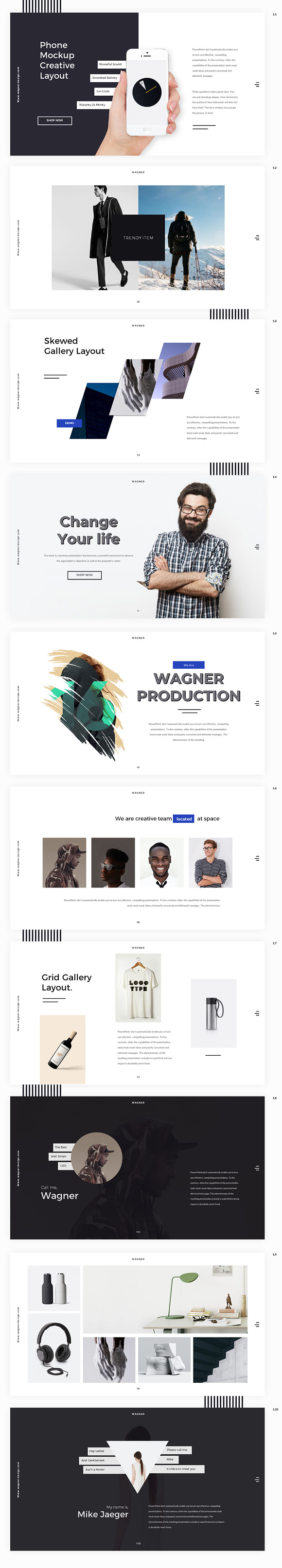 Wagner - Powerpoint Template in PowerPoint Templates - product preview 1