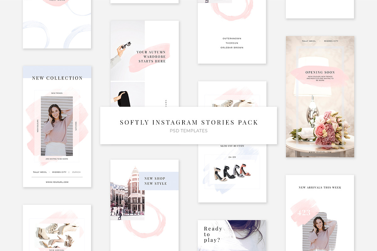 Softly Instagram Stories Pack in Instagram Templates - product preview 8