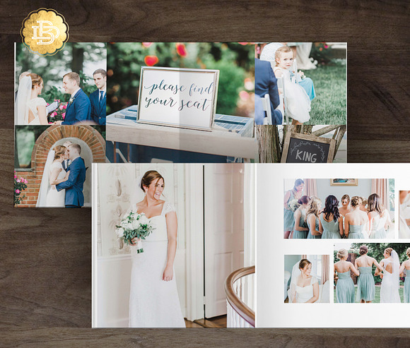 10x10 and 12x12 Photo Album PA001 in Magazine Templates - product preview 3