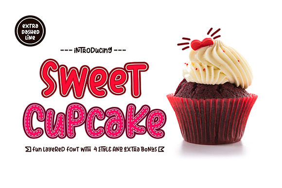 Sweet Cupcake in Display Fonts - product preview 11