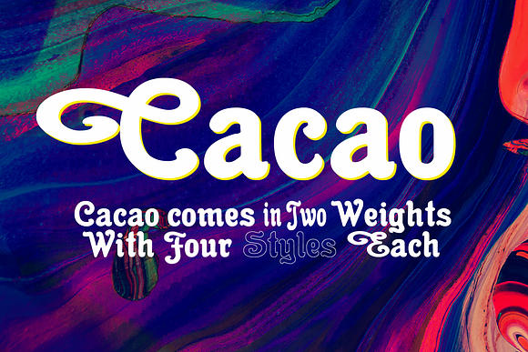 Cacao Font Packet in Display Fonts - product preview 2