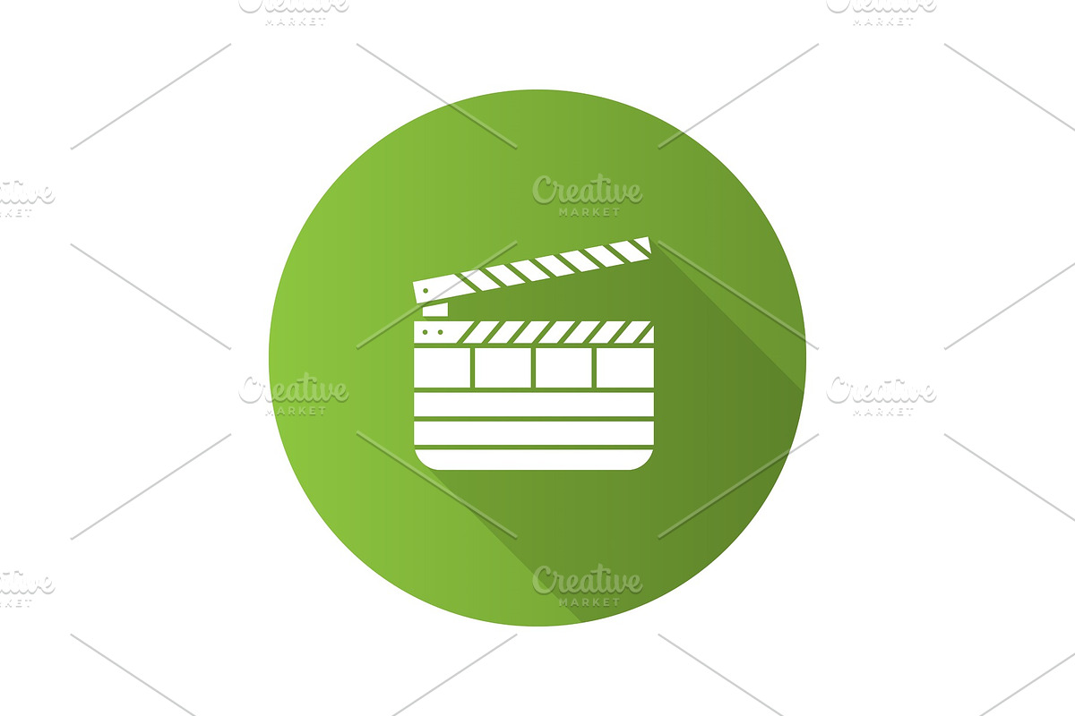 Clapperboard icon in Icons - product preview 8