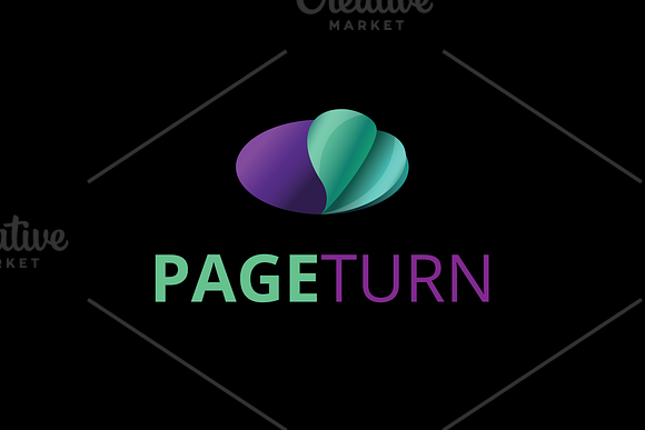 Page Turn Logo in Logo Templates - product preview 1
