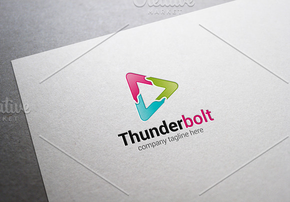 Thunderbolt Logo in Logo Templates - product preview 2
