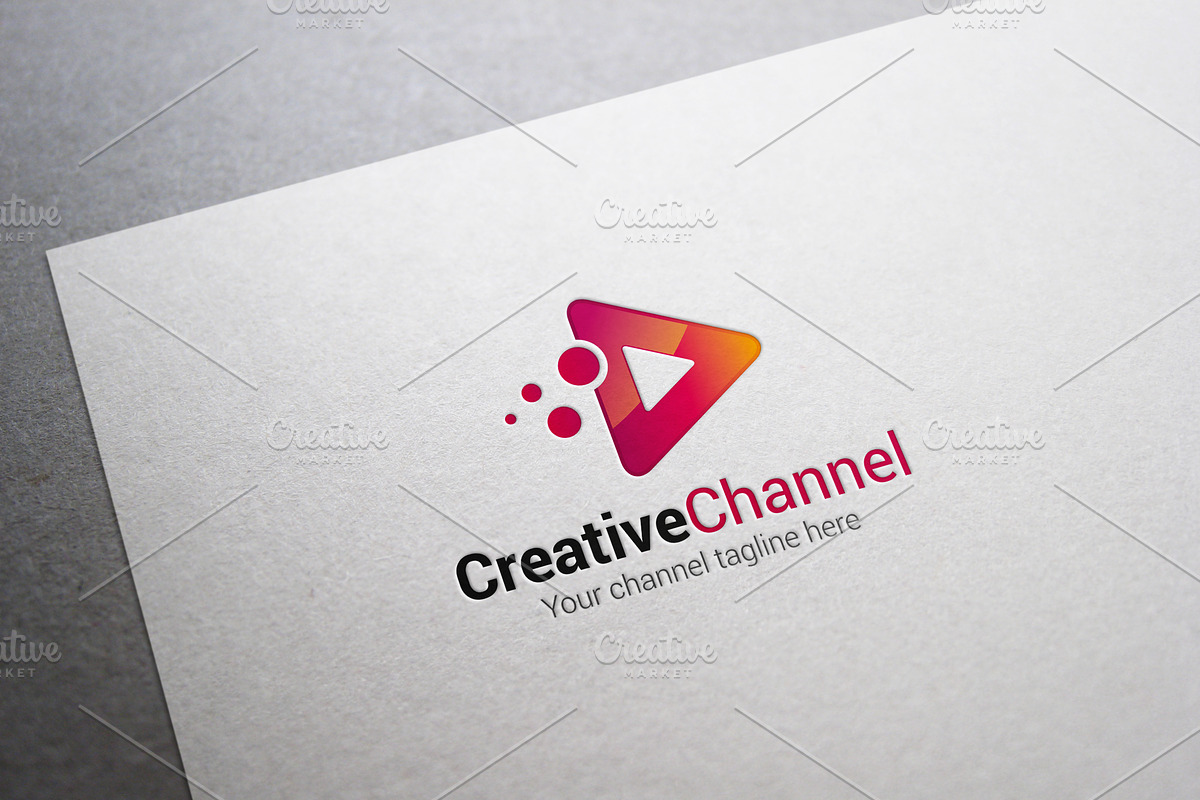 Creative Channel Logo in Logo Templates - product preview 8