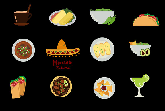 Mexican clip art, Tacos Clip art in Illustrations - product preview 3