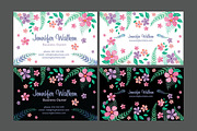Flowery Watercolor Business Card