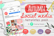 Autumn social media templates pack