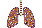 Human lung ashtray