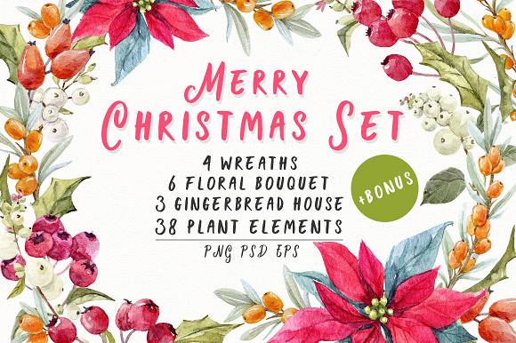 Christmas set + Bonus! in Illustrations - product preview 5
