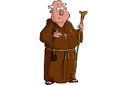 Cartoon monk