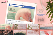Nature's Blush Facebook Covers