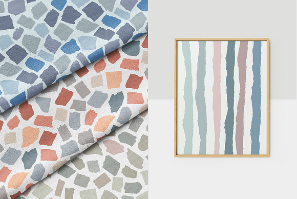 Torn Paper Patterns and Elements in Patterns - product preview 2