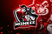 Monkee Slayer - Mascot & Esport Logo
