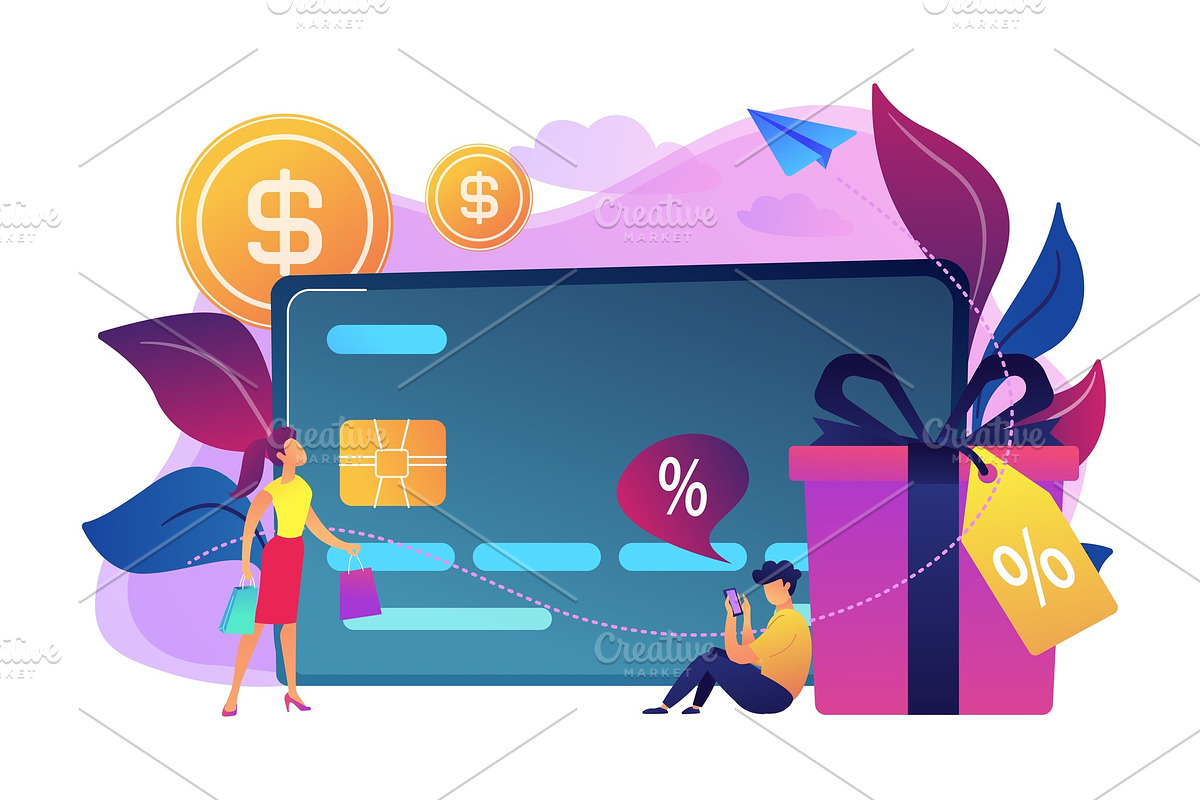 Debit card concept vector in Illustrations - product preview 8