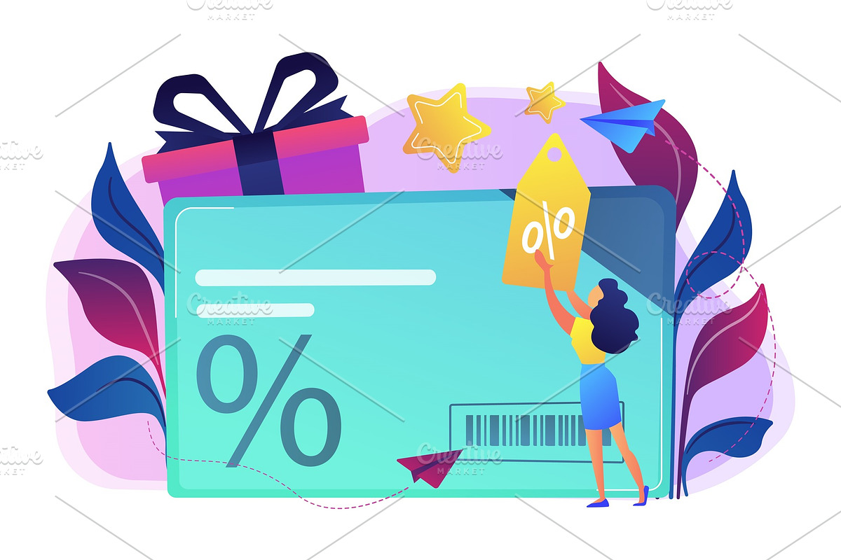 Discount and loyalty card concept in Illustrations - product preview 8