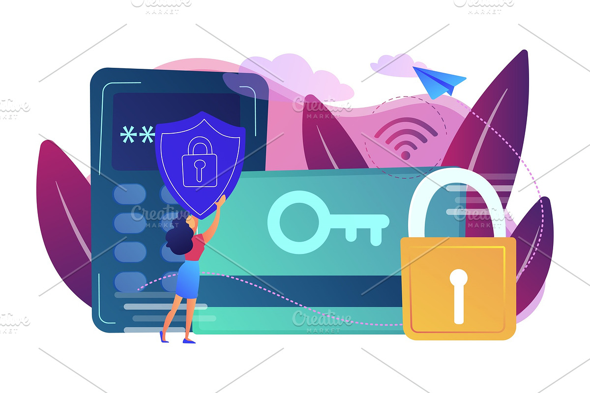 Security access card concept vector in Illustrations - product preview 8