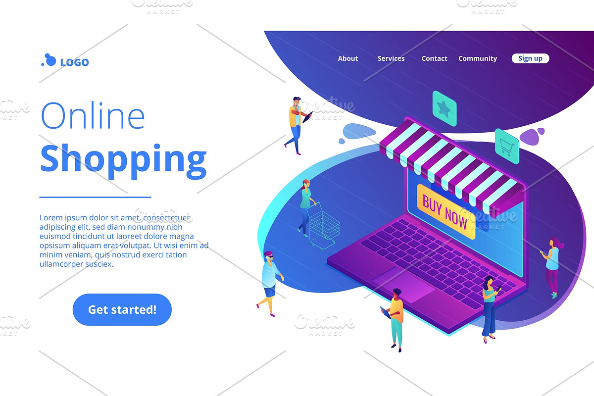 Isometric online shopping and buying in Illustrations - product preview 8