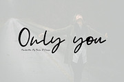Only you | Handwritten Font