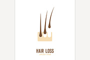 Hair loss icon