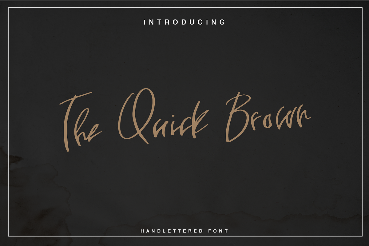 The Quick Brown in Script Fonts - product preview 8