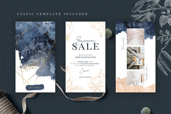 ANIMATED Instagram Watercolor Story in Instagram Templates - product preview 2